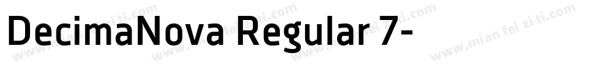 DecimaNova Regular 7字体转换